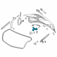 OEM 2019 Cadillac CT6 Latch Diagram - 84635385