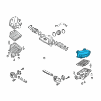 OEM Hyundai Genesis Cover-Air Cleaner, LH Diagram - 28123-B1000