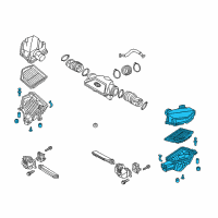 OEM 2016 Hyundai Genesis Cleaner Assembly-Air, LH Diagram - 28121-B1000