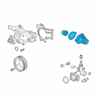 OEM 2019 Chevrolet Sonic Thermostat Unit Diagram - 25200455