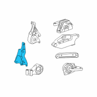 OEM 2012 Buick Verano Transmission Mount Bracket Diagram - 13341629