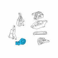 OEM Buick LaCrosse Rear Transmission Mount Diagram - 13346302