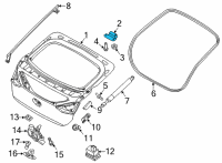 OEM Hyundai HINGE ASSY-TAIL GATE Diagram - 72910-GI000