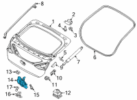 OEM Hyundai Ioniq 5 LATCH ASSY-TAIL GATE Diagram - 81800-GI000