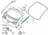 OEM 2017 Hyundai Ioniq Lifter Assembly-Tail Gate, LH Diagram - 81771-G2000