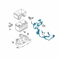 OEM Lincoln Navigator Positive Cable Diagram - JL1Z-14300-A