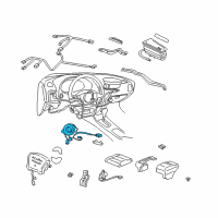 OEM Honda Civic Reel Assembly, Cable Diagram - 77900-SR3-A81