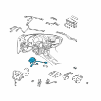 OEM 1994 Honda Civic del Sol Reel Assembly, Cable Diagram - 77900-SR3-A81