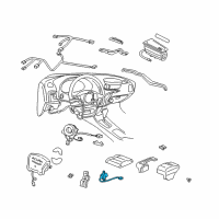 OEM 1992 Honda Accord Sensor Assy., SRS Dash Diagram - 06771-SM5-A81