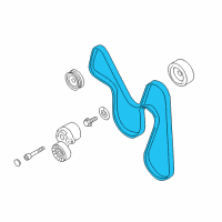 OEM Scion FR-S Serpentine Belt Diagram - SU003-02202