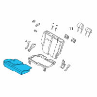 OEM 2003 Jeep Liberty Cushion Cover And Pad Diagram - UZ261L2AA