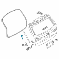 OEM 2018 BMW X1 Retaining Bracket Spindle Drive Left Diagram - 51-24-7-350-839