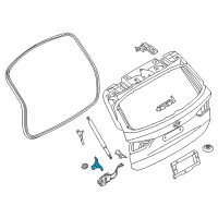 OEM 2018 BMW X1 Feedback Lever Left Diagram - 51-24-7-350-835