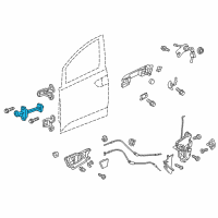 OEM Honda Checker, Left Front Door Diagram - 72380-TK8-A01