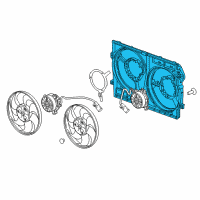OEM Buick Envision Shroud-Engine Coolant Fan Diagram - 22942915