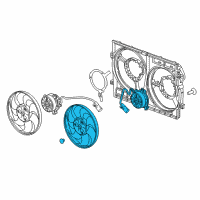 OEM Buick Envision Fan & Motor Diagram - 23270402