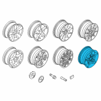 OEM BMW Z4 Light Alloy Rim Diagram - 36-10-7-841-691