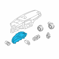 OEM BMW 550i GT xDrive Exch Instruments Combination Diagram - 62-10-9-245-508