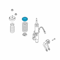 OEM BMW Suspension Front Upper Coil Spring Pad Insulator Diagram - 31-33-6-857-001