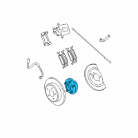 OEM 2013 Ram C/V Front Hub And Bearing Diagram - 68184746AE