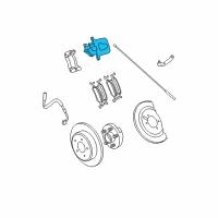 OEM 2012 Dodge Grand Caravan CALIPER-Disc Brake Diagram - 68144207AC