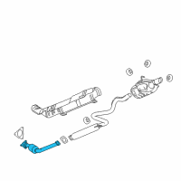 OEM Chevrolet Cobalt Converter & Pipe Diagram - 22939743