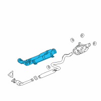 OEM Chevrolet HHR Heat Shield Diagram - 25862233