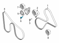 OEM 2019 Ford Transit-250 Tension Pulley Bolt Diagram - -W713261-S437