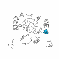 OEM Acura RL Mounting Assembly, Rear Engine Diagram - 50810-SJA-E01