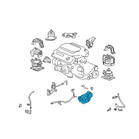 OEM 2008 Acura RL Rubber, Transmission Mounting Diagram - 50850-SJA-A01