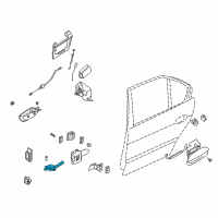 OEM 2002 BMW 525i Rear Door Brake Diagram - 51-22-8-193-448