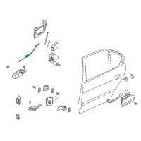 OEM BMW 525i Bowden Cable Left Diagram - 51-22-8-225-713