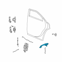 OEM 2010 Chrysler 300 Exterior Door Handle Diagram - WC82GUVAG
