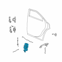 OEM 2007 Dodge Charger Door Lock Actuator Diagram - 4575892AA