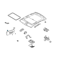 OEM Dodge Arm Visor-SUNVISOR Diagram - MR746233