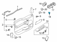 OEM 2022 Ford F-150 SWITCH - ELECTRICALLY OPER. MI Diagram - ML3Z-17B676-AA