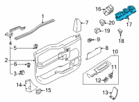 OEM 2021 Ford F-150 SWITCH - WINDOW CONTROL - DOUB Diagram - ML3Z-14529-AB