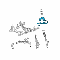 OEM Cadillac SRX Upper Control Arm Diagram - 19181782
