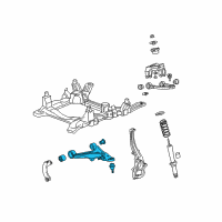 OEM 2014 Cadillac CTS Lower Control Arm Diagram - 25862781