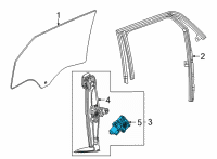 OEM 2022 Chevrolet Trailblazer Window Motor Diagram - 42654616