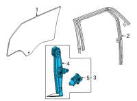 OEM 2021 Buick Encore GX Regulator Assembly Diagram - 42702335