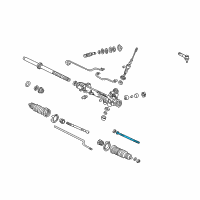OEM Mercury Mountaineer Inner Tie Rod Diagram - AU2Z-3280-A