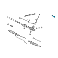 OEM 1999 Mercury Mountaineer Outer Tie Rod Diagram - F5TZ-3A131-A