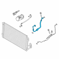 OEM BMW 328i xDrive Suction Pipe Evaporator-Compressor Diagram - 64-53-9-217-375