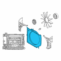OEM BMW 330Ci Fan Shroud Diagram - 17-11-1-436-259