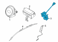 OEM Kia Seltos Clock Spring Contact Assembly Diagram - 93490Q5220