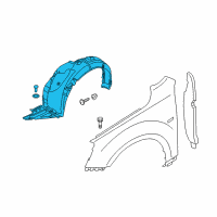 OEM 2018 Kia Cadenza Guard Assembly-Front Wheel Diagram - 86811G0000