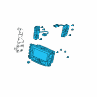 OEM Acura TL Module Assembly, Display (Gun Metallic) (Sumitomo) Diagram - 39051-SEP-A62ZA