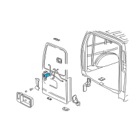 OEM GMC Savana 1500 Lock Switch Diagram - 22143724