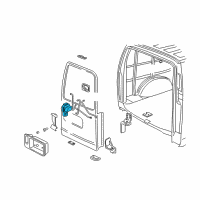 OEM Chevrolet Express 2500 Lock Assembly Diagram - 22834665